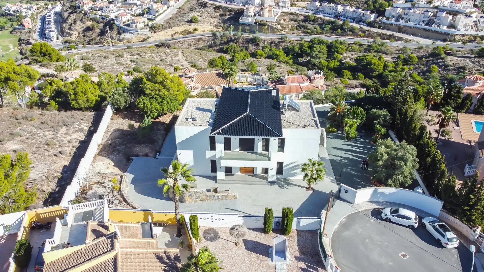Vista exterior de Casa o xalet en venda en Rojales amb Aire condicionat, Jardí privat i Terrassa
