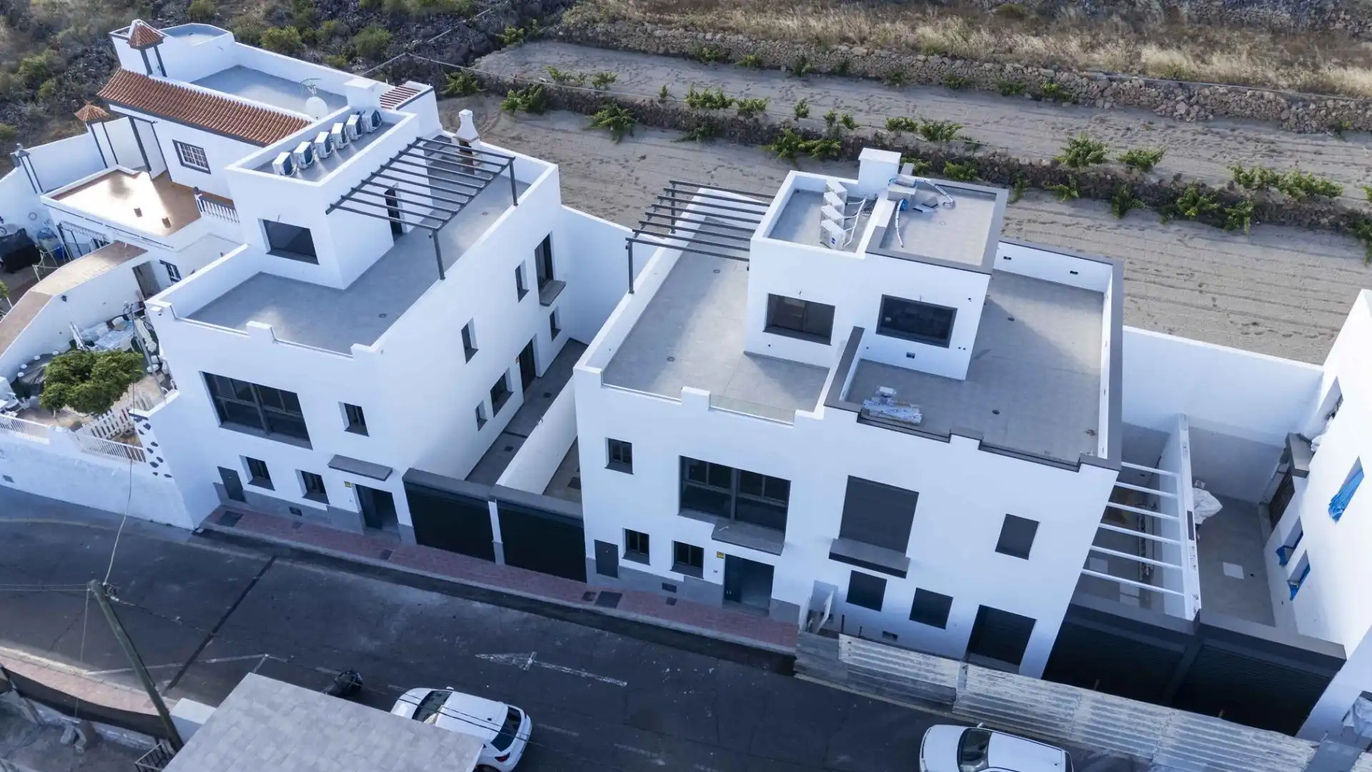 Vista exterior de Casa adosada en venta en San Miguel de Abona con Aire acondicionado, Jardín privado y Terraza