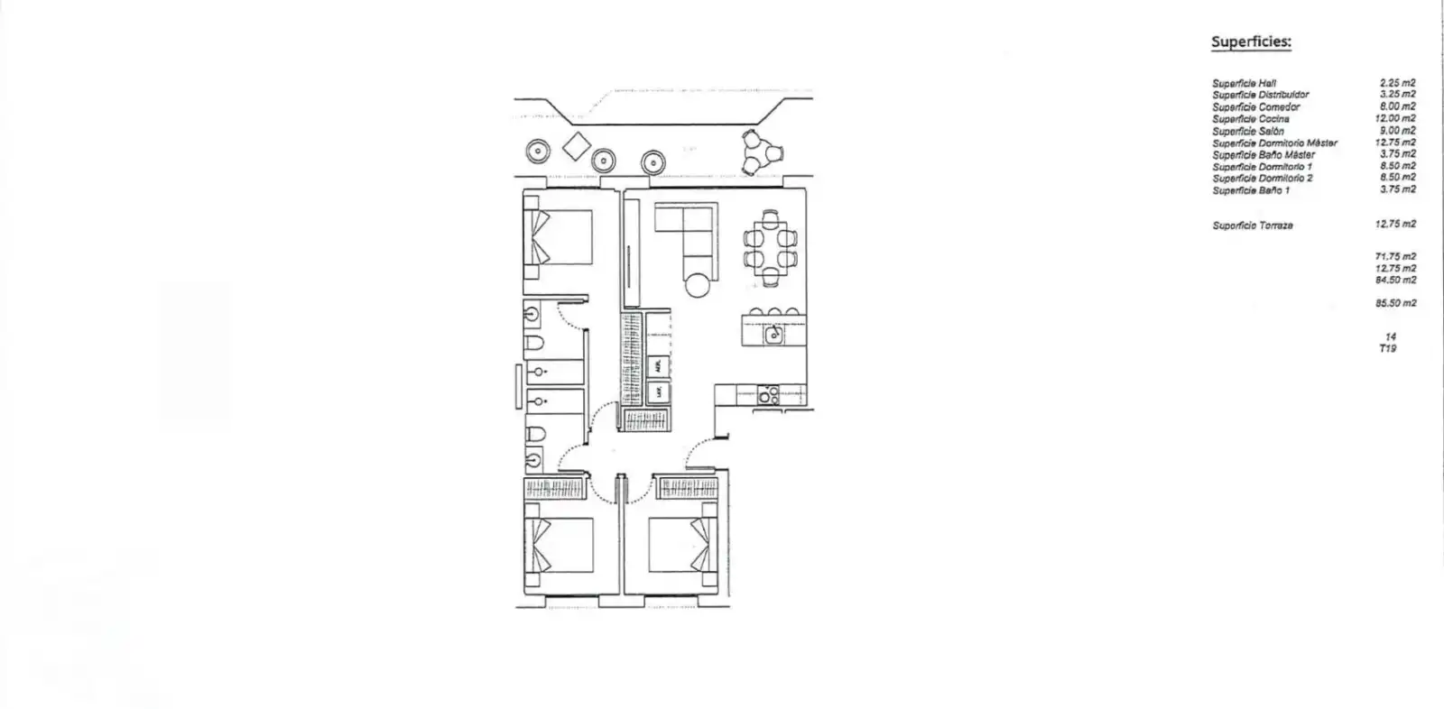 Apartament en venda en Jávea / Xàbia amb Aire condicionat, Calefacció i Terrassa