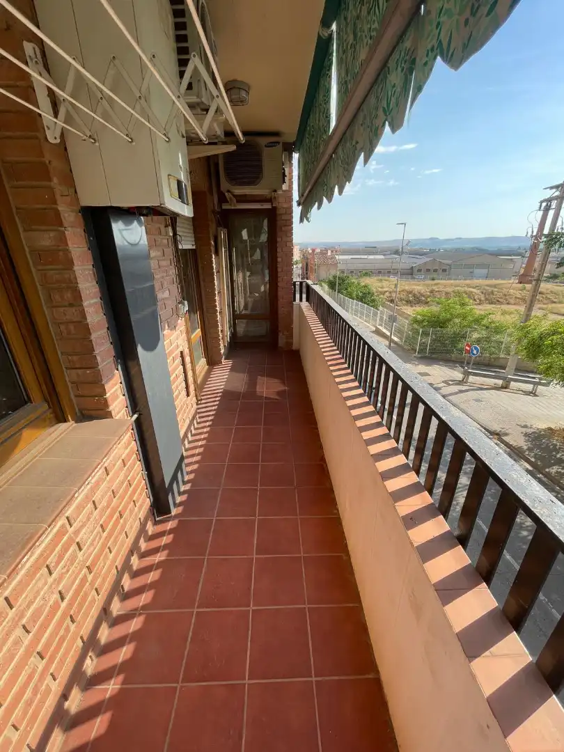 Balcony of Flat for sale in Calahorra  with Air Conditioner, Heating and Furnished