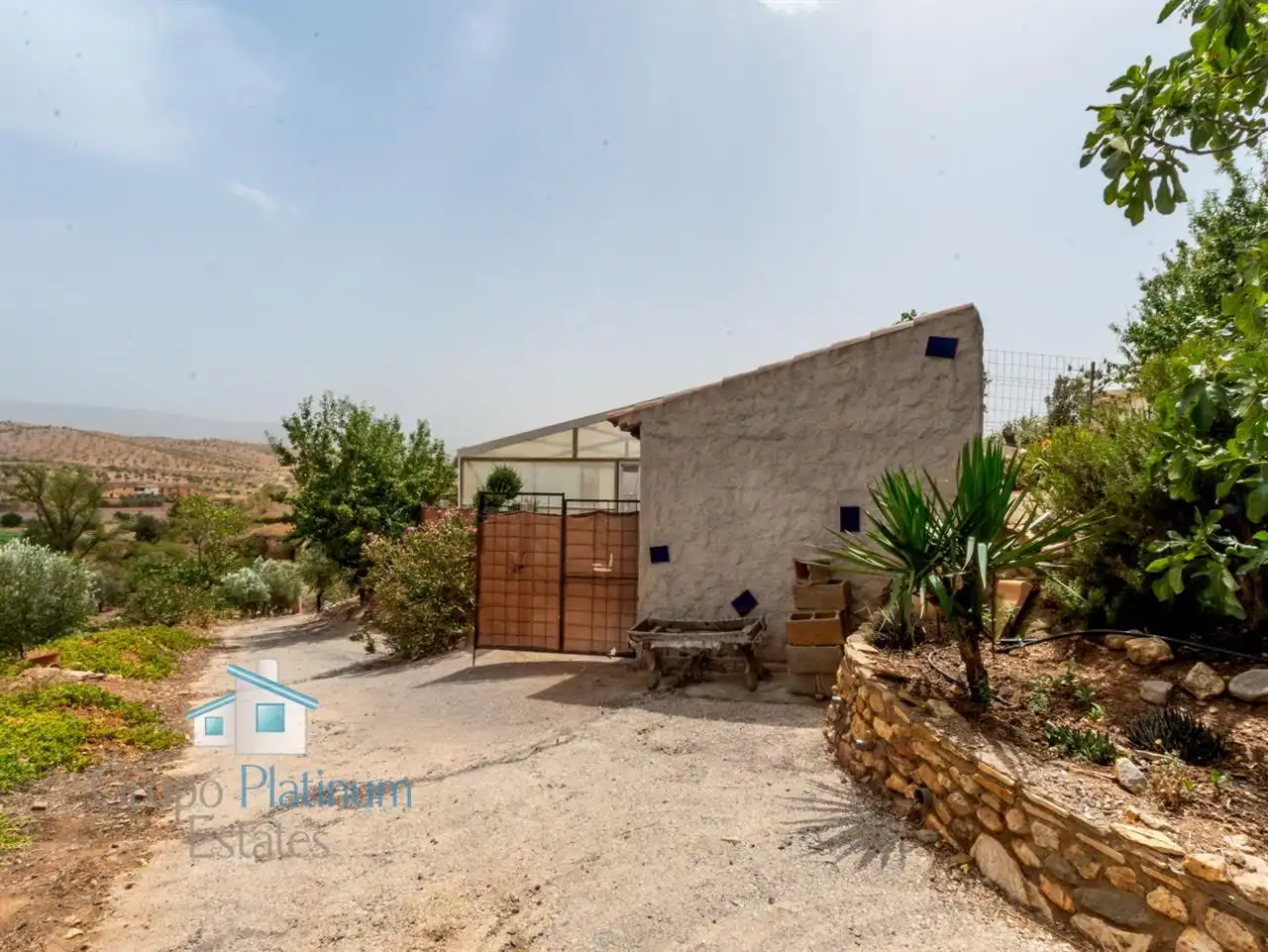 Vista exterior de Casa o chalet en venta en Huéneja con Jardín privado, Trastero y Piscina