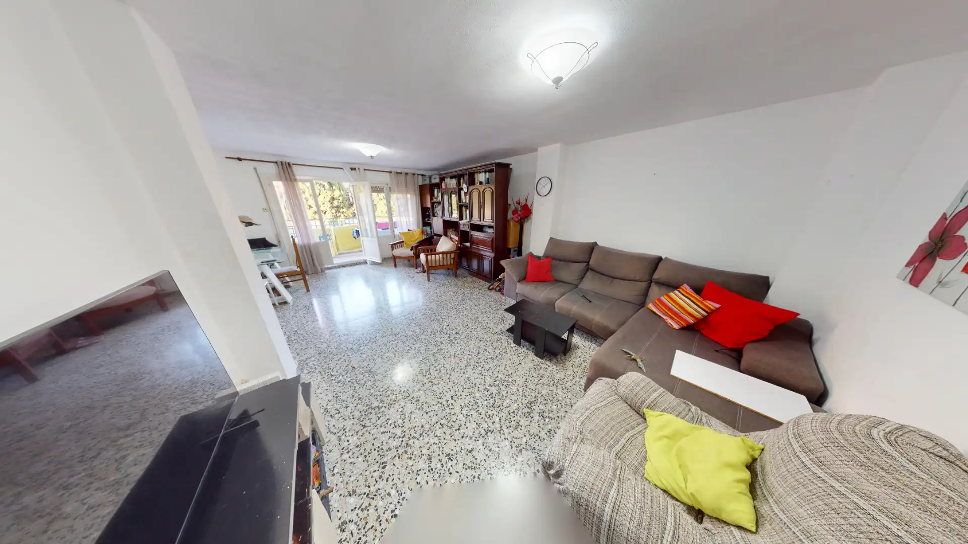Wohnzimmer von Wohnung zum Verkauf in Alicante / Alacant mit Terrasse, Möbliert und Ofen