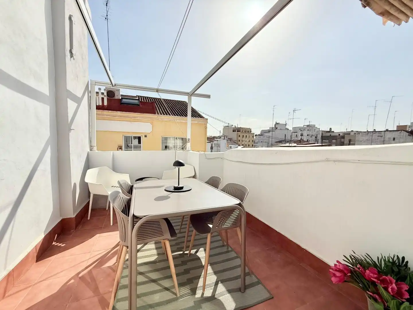 Terrace of Flat for rent in Valencia  with Air Conditioner, Parquet flooring and Terrace