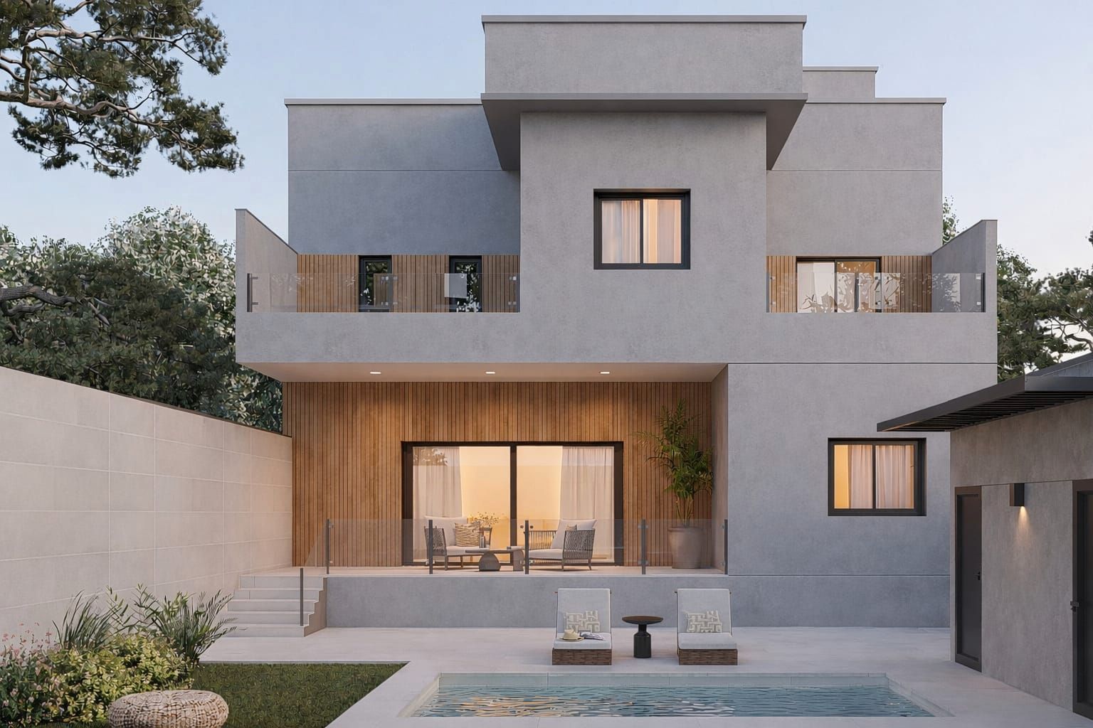 Vista exterior de Casa adosada en venta en Boadilla del Monte