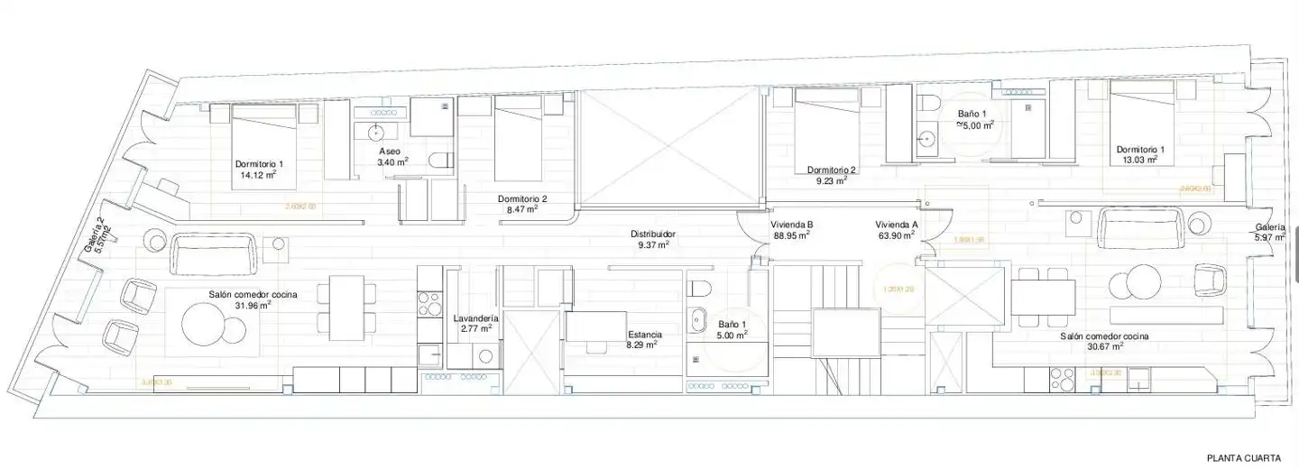 Piso en venta en A Coruña Capital  con Calefacción y Balcón