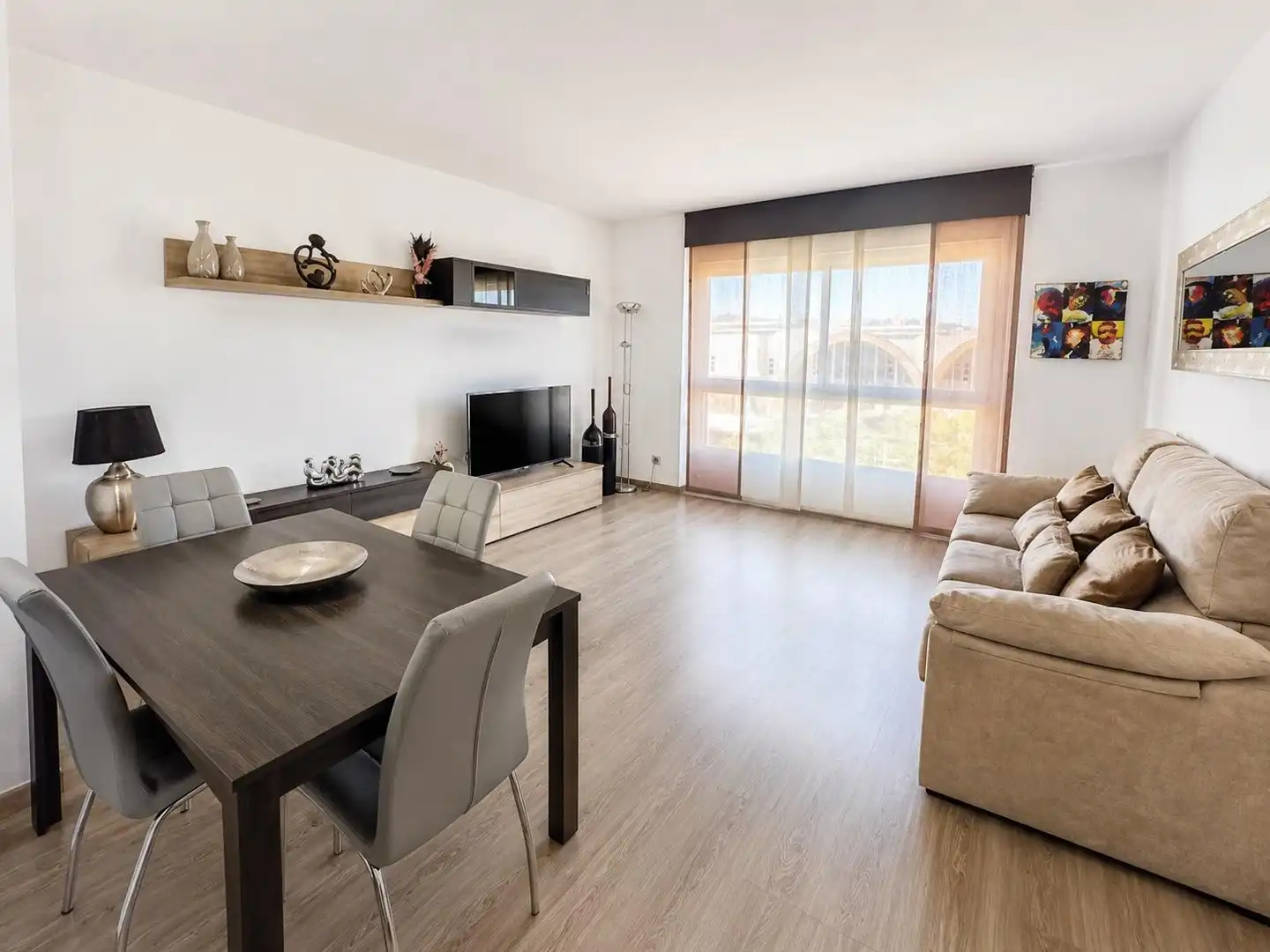 Sala de estar de Piso en venta en Barcelona con Parquet