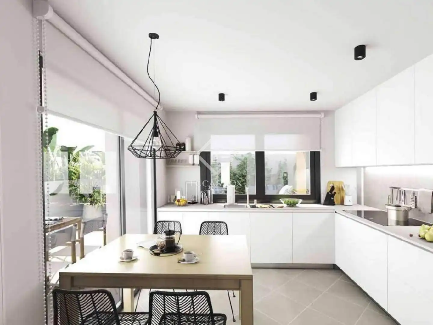 Cuina de Casa o xalet en venda en Ciutadella de Menorca amb Aire condicionat, Jardí privat i Terrassa