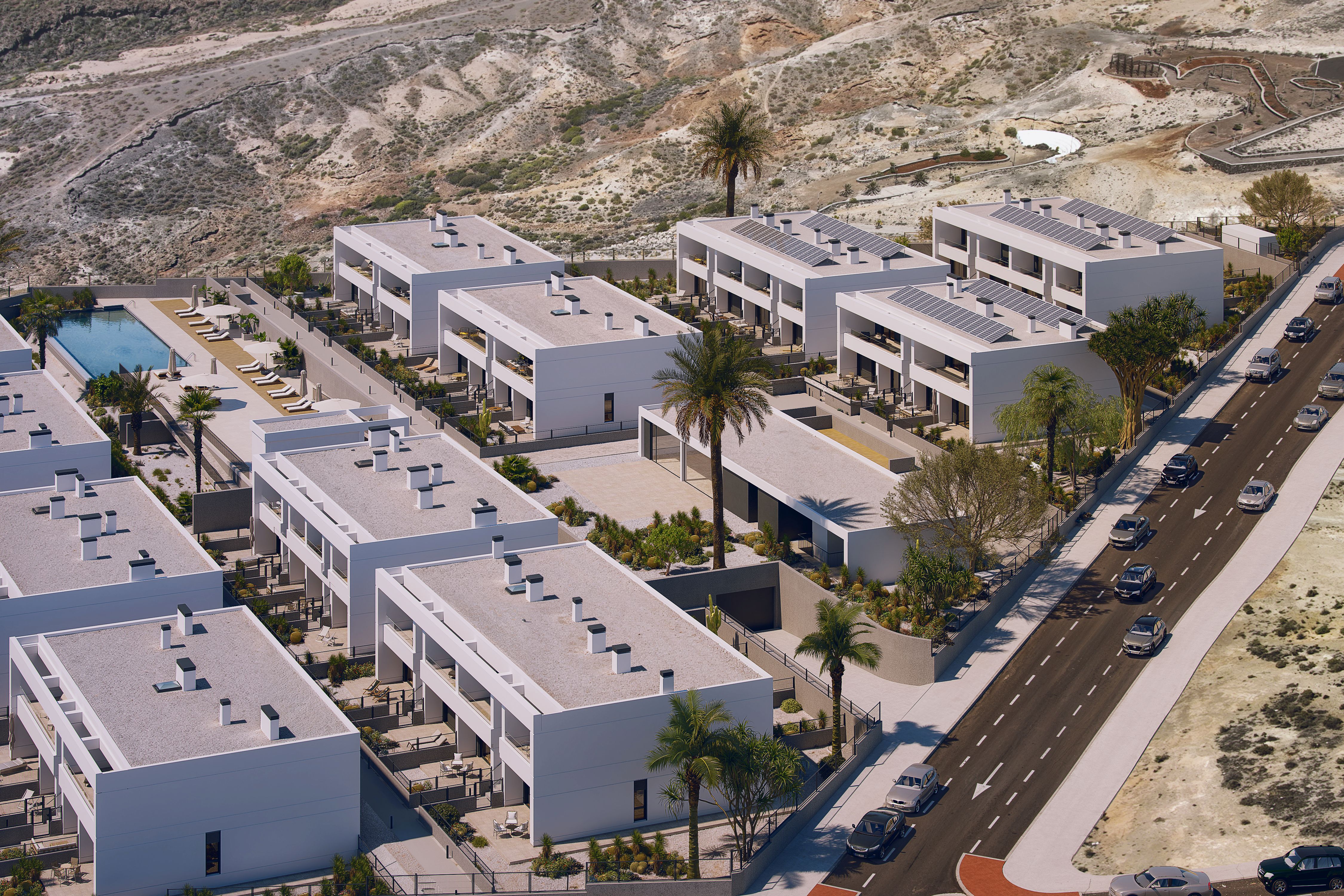 Vista exterior de Planta baixa en venda en Arico amb Jardí privat, Terrassa i Traster