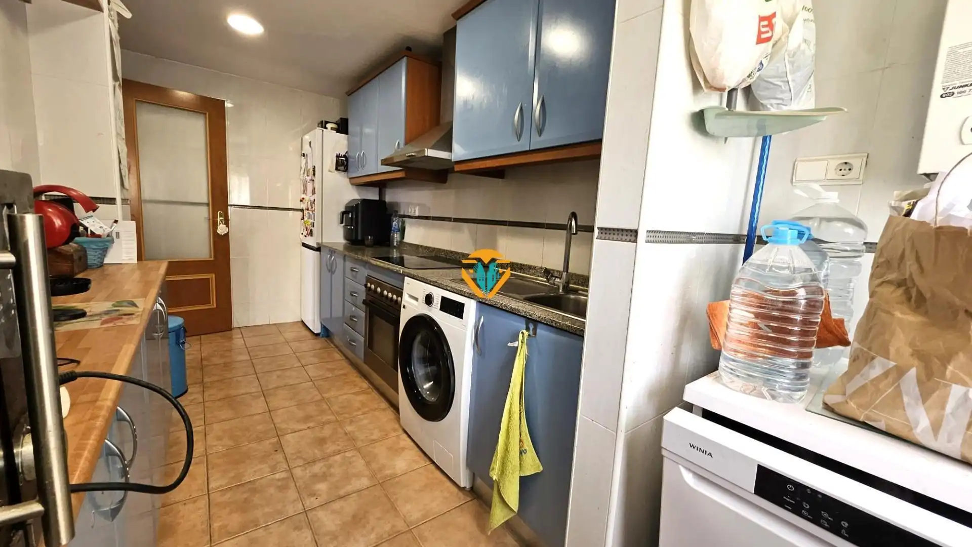 Küche von Einfamilien-Reihenhaus zum Verkauf in Finestrat mit Klimaanlage, Privatgarten und Terrasse