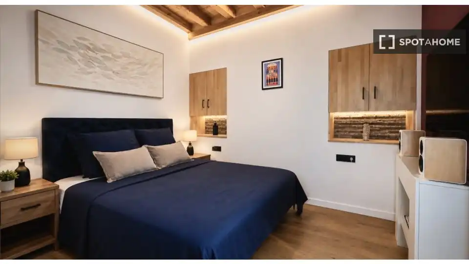 Bedroom of Flat for rent in Barcelona  with Air Conditioner, Heating and Furnished