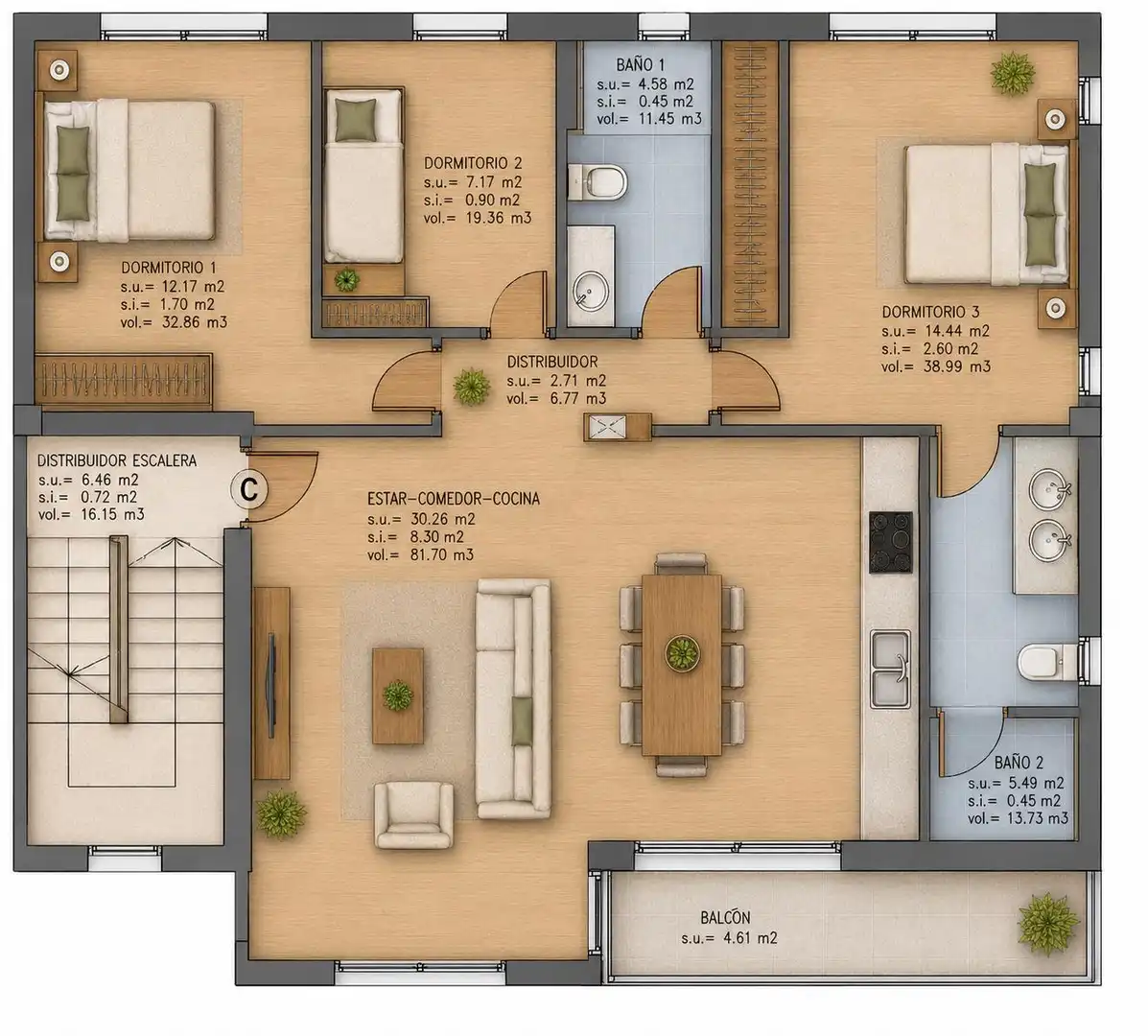 Attic for sale in Marratxí  with Air Conditioner, Heating and Terrace