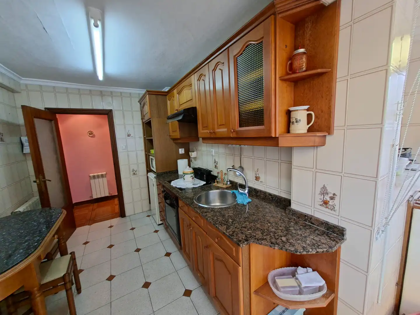 Kitchen of Flat for sale in Avilés  with Heating, Terrace and Furnished