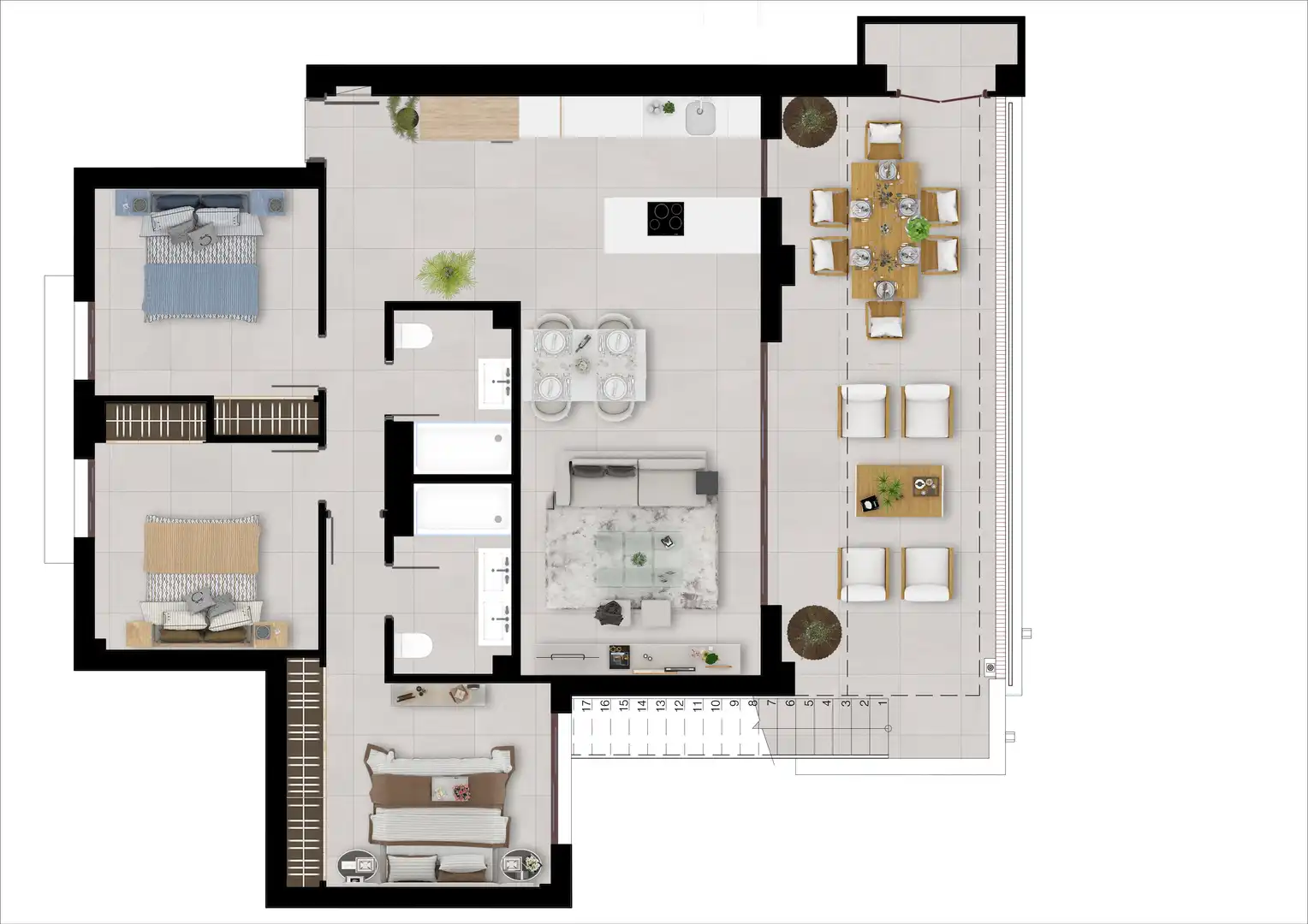 Apartament amb piscina en venda a N/A, imagen 20