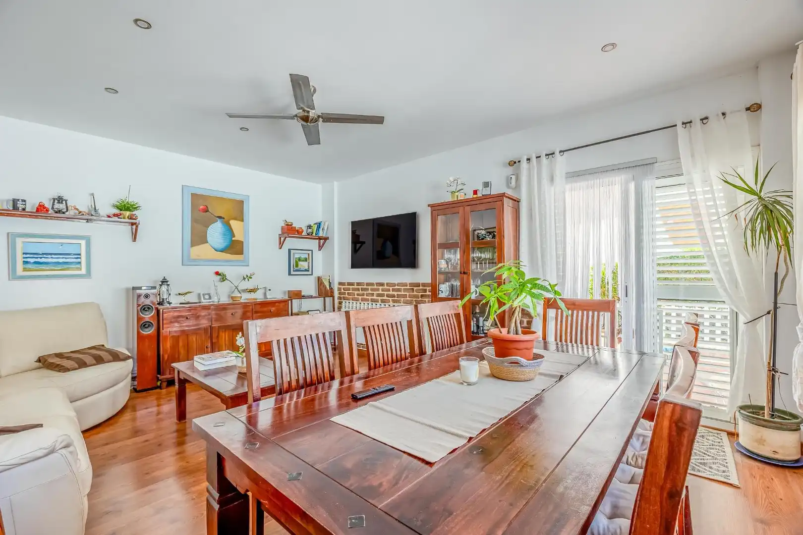Esszimmer von Haus oder Chalet zum Verkauf in Valsequillo de Gran Canaria mit Klimaanlage, Heizung und Privatgarten
