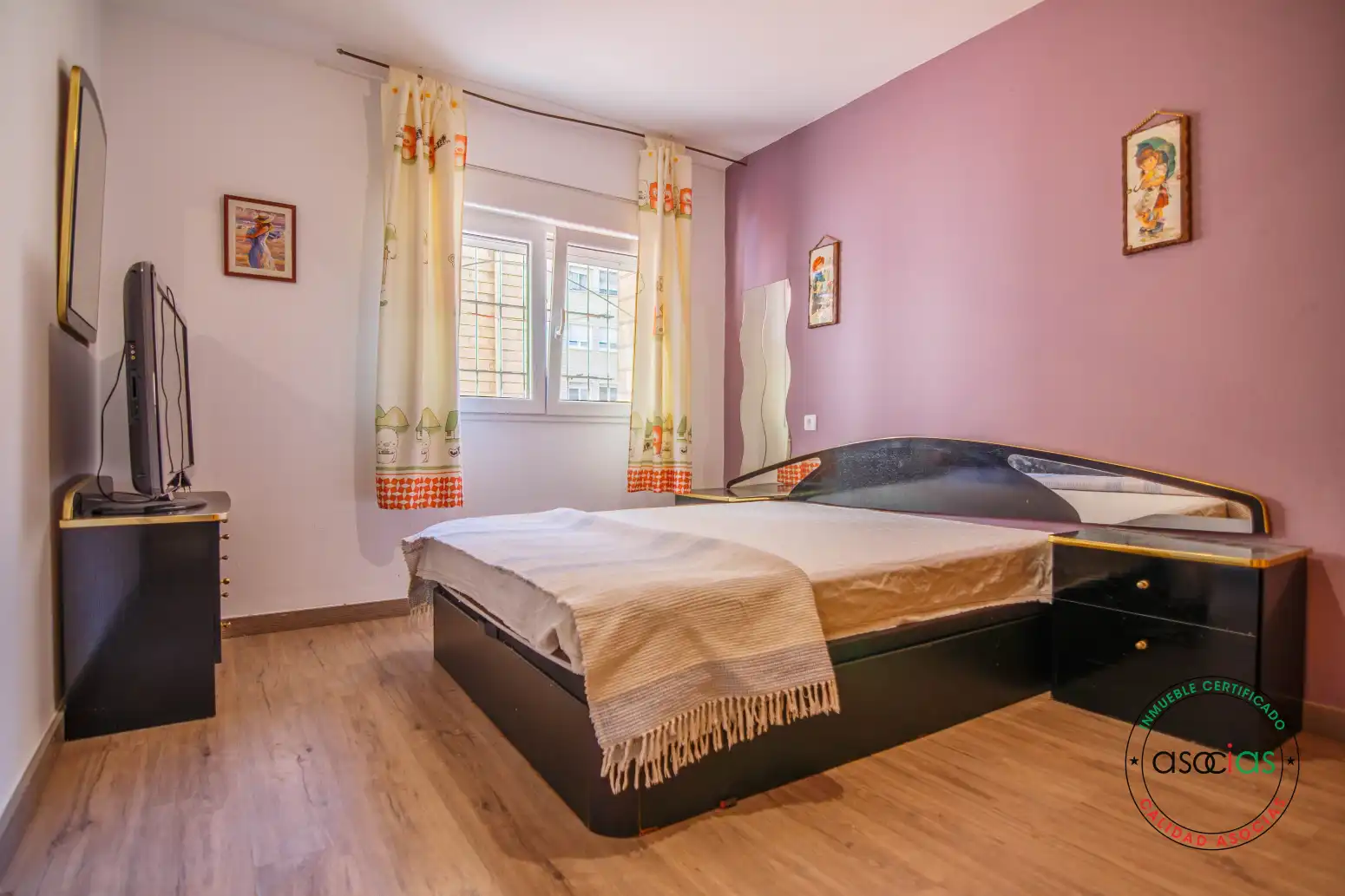 Bedroom of Flat for sale in Gijón   with Furnished