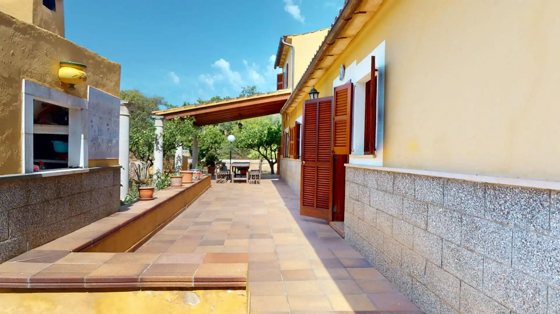 Terrace of Country homes for sale in  Palma de Mallorca  with Air Conditioner, Heating and Private garden