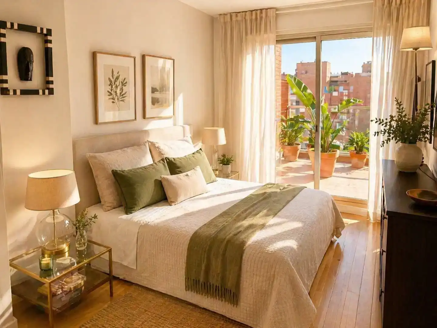 Dormitori de Apartament de lloguer en  Madrid Capital amb Aire condicionat, Piscina i Balcó