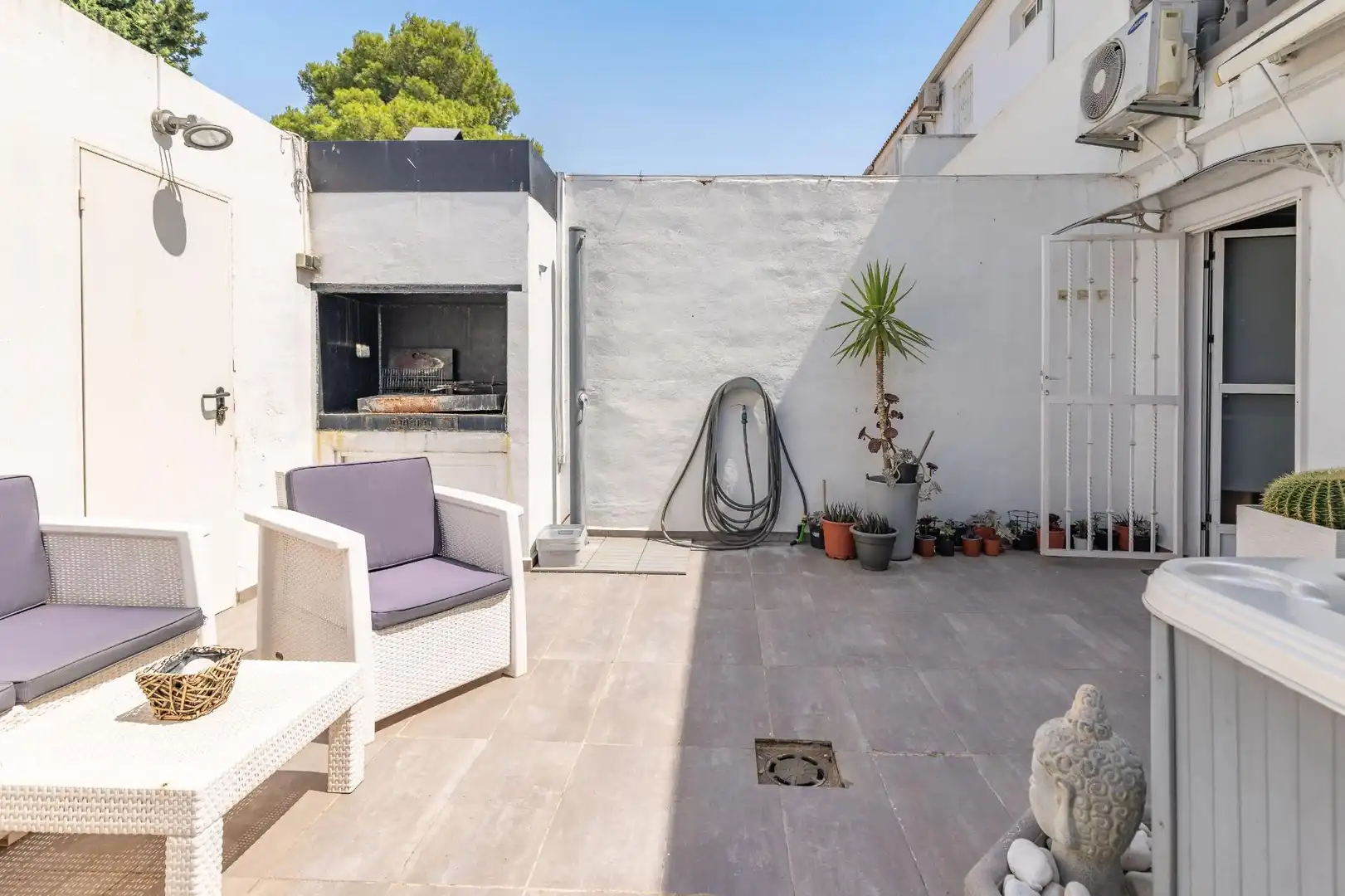Terraza de Casa adosada en venta en Benimuslem con Aire acondicionado, Calefacción y Parquet