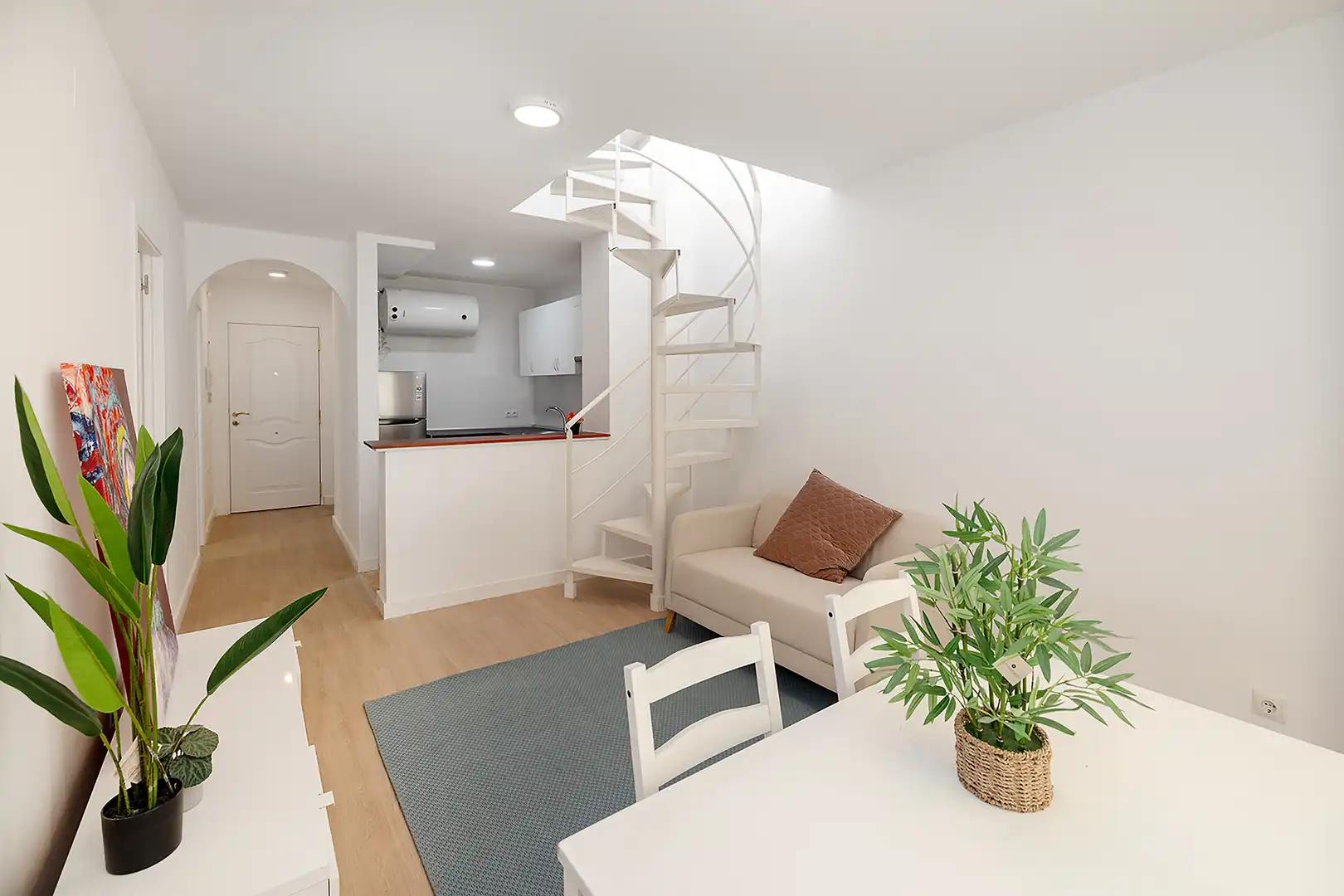 Wohnzimmer von Dachboden zum Verkauf in Málaga mit Klimaanlage, Heizung und Terrasse
