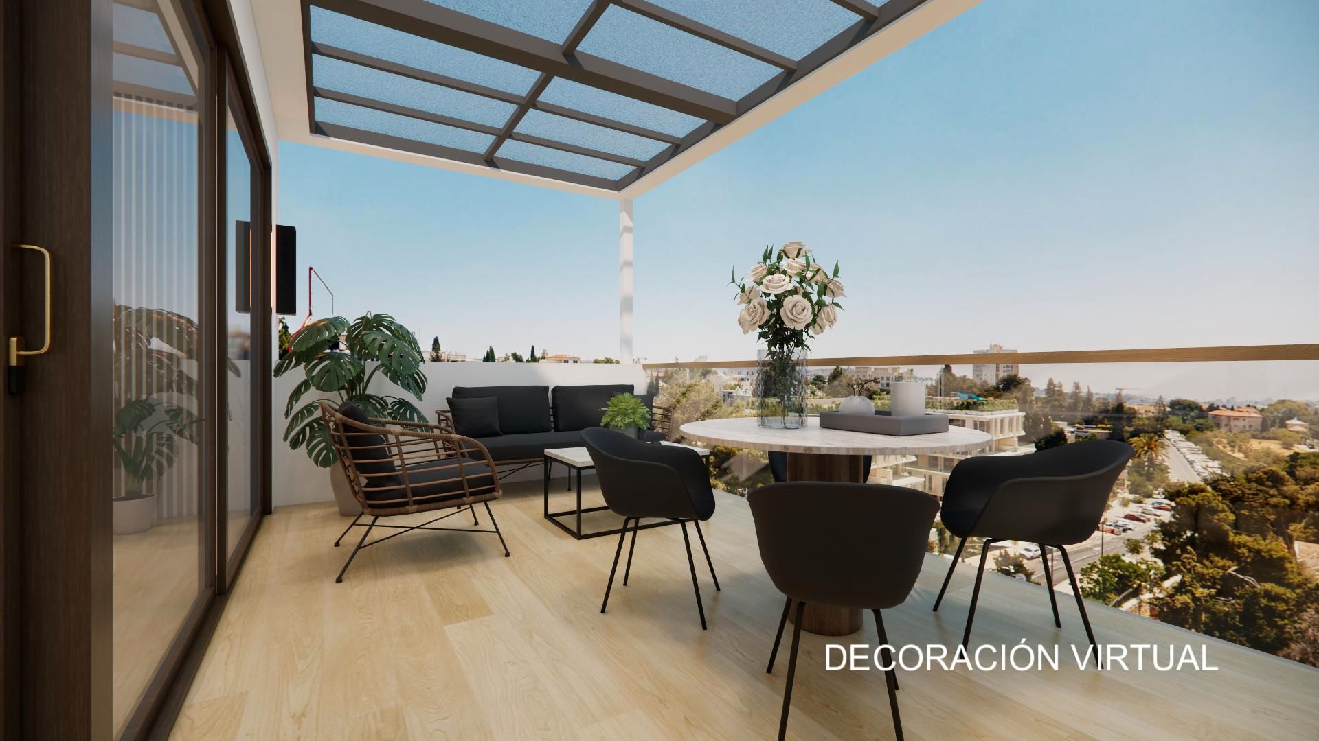 Terrace of Attic for sale in  Madrid Capital  with Heating