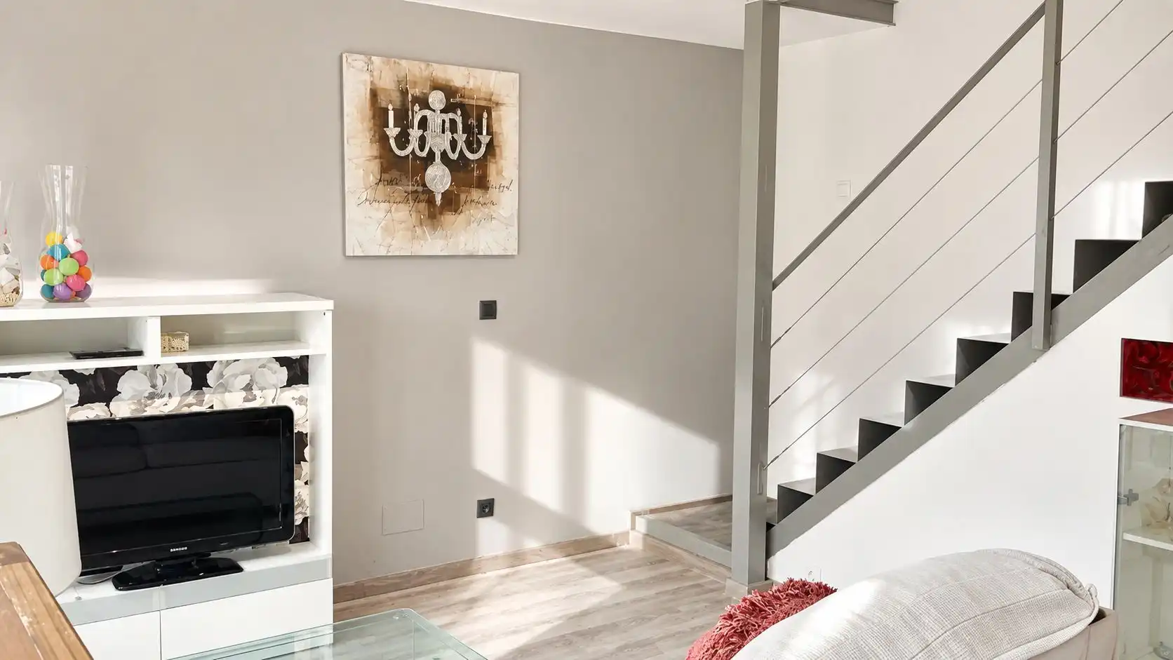 Sala de estar de Dúplex en venta en Madrid con Aire acondicionado, Jardín privado y Terraza