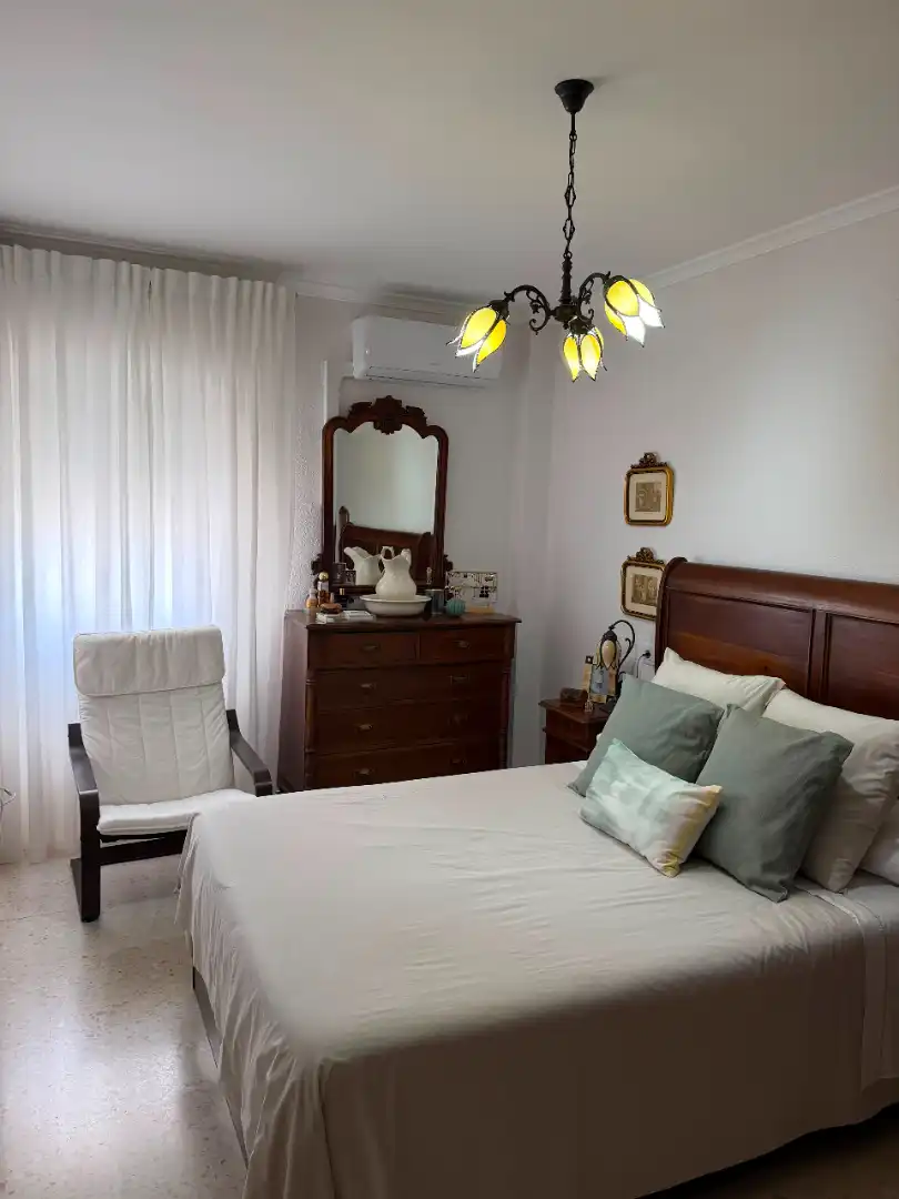Bedroom of Flat for sale in Lebrija  with Air Conditioner and Oven
