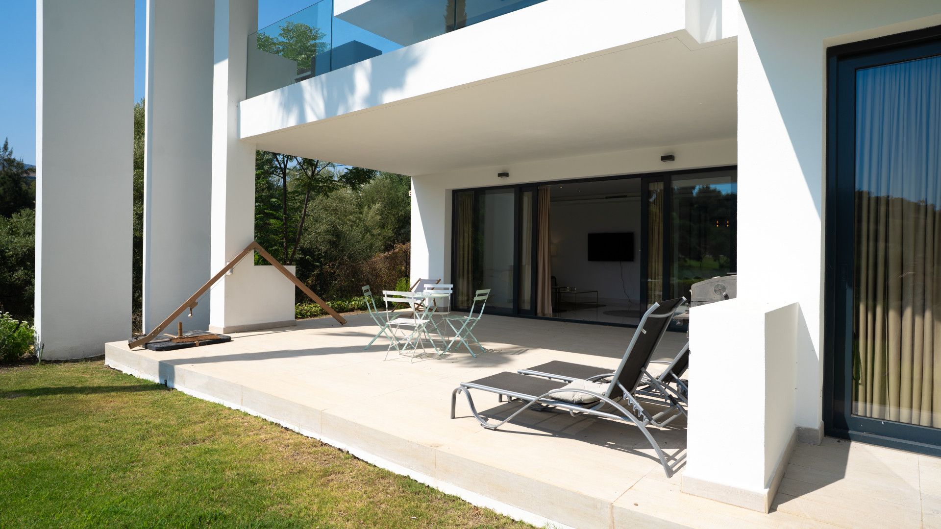 Terrace of Planta baja to rent in Benahavís  with Air Conditioner, Heating and Private garden