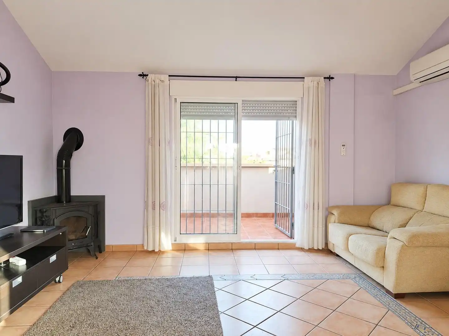 Sala d'estar de Dúplex de lloguer en Murcia amb Aire condicionat, Calefacció i Terrassa