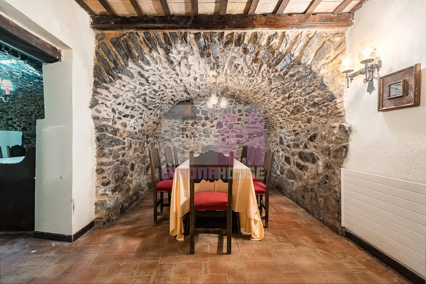 Dining room of Houses for sale in Caldes de Malavella  with Air Conditioner, Heating and Private garden
