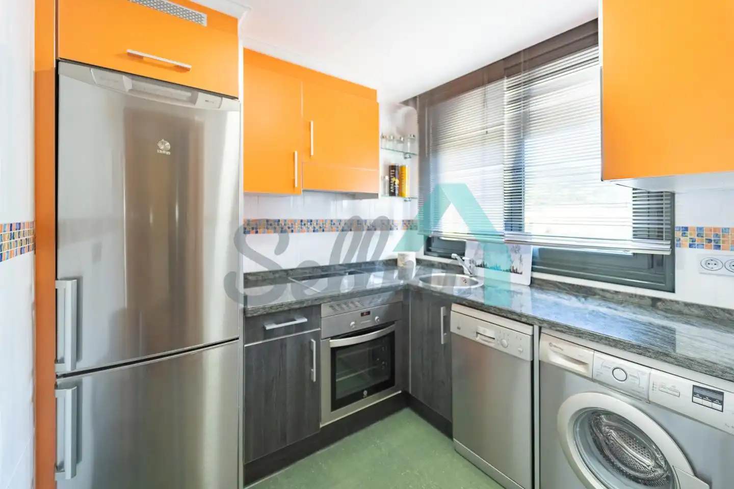 Kitchen of Flat for rent in Oviedo   with Heating, Parquet flooring and Terrace