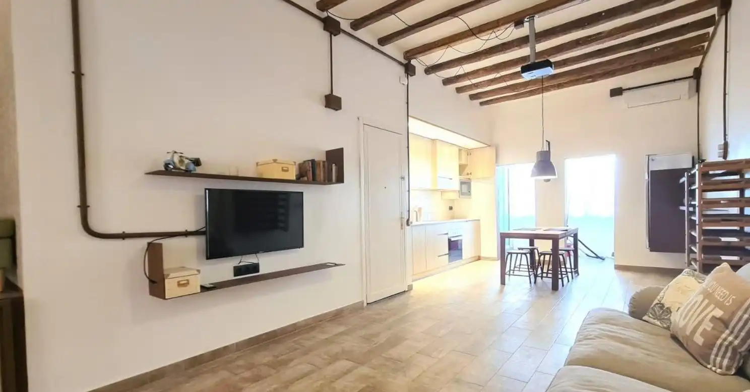 Living room of Lofts for sale in Barcelona  with Air Conditioner, Oven and Balcony