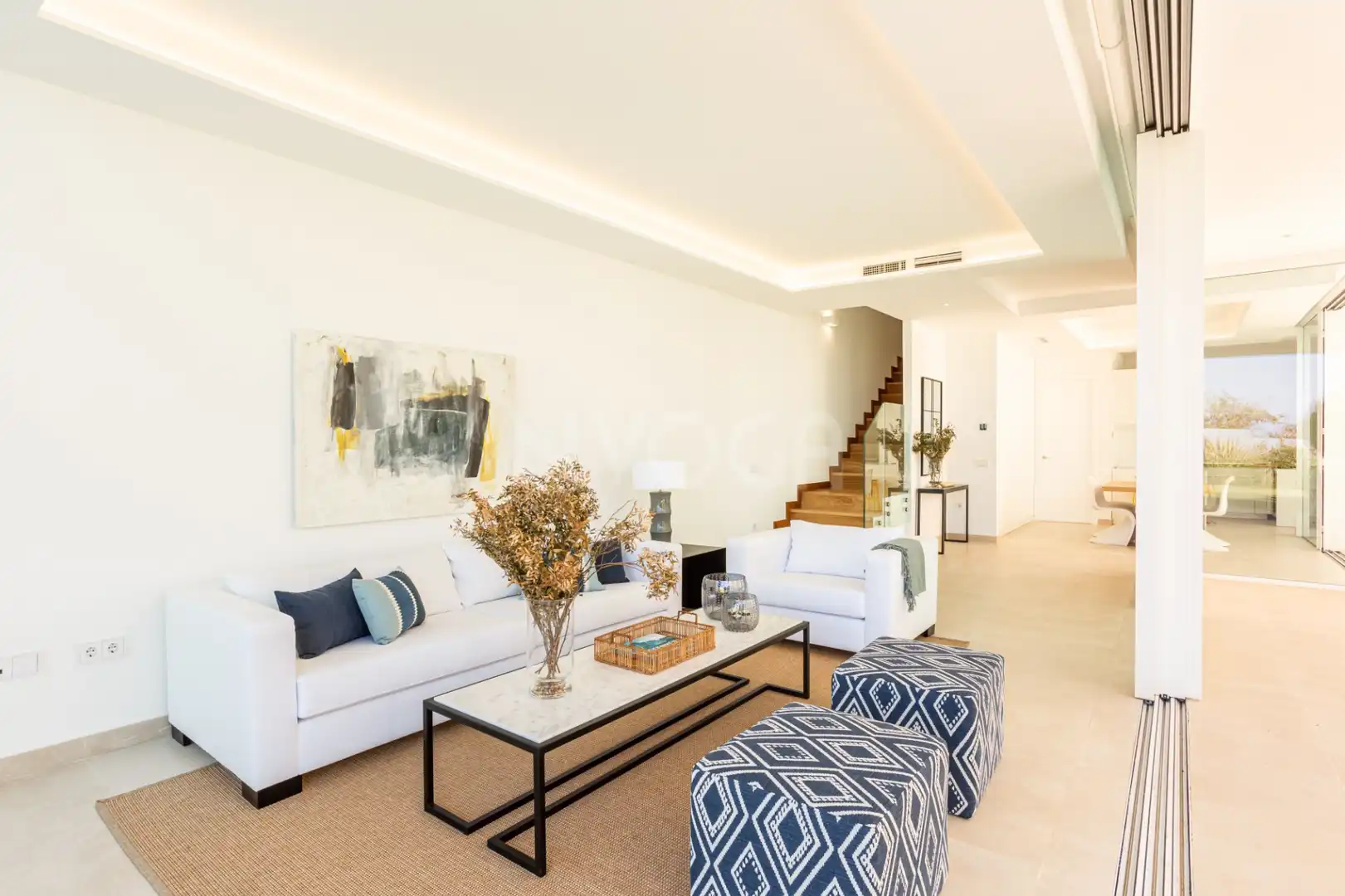 Sala de estar de Casa o chalet en venta en Marbella con Aire acondicionado, Jardín privado y Terraza