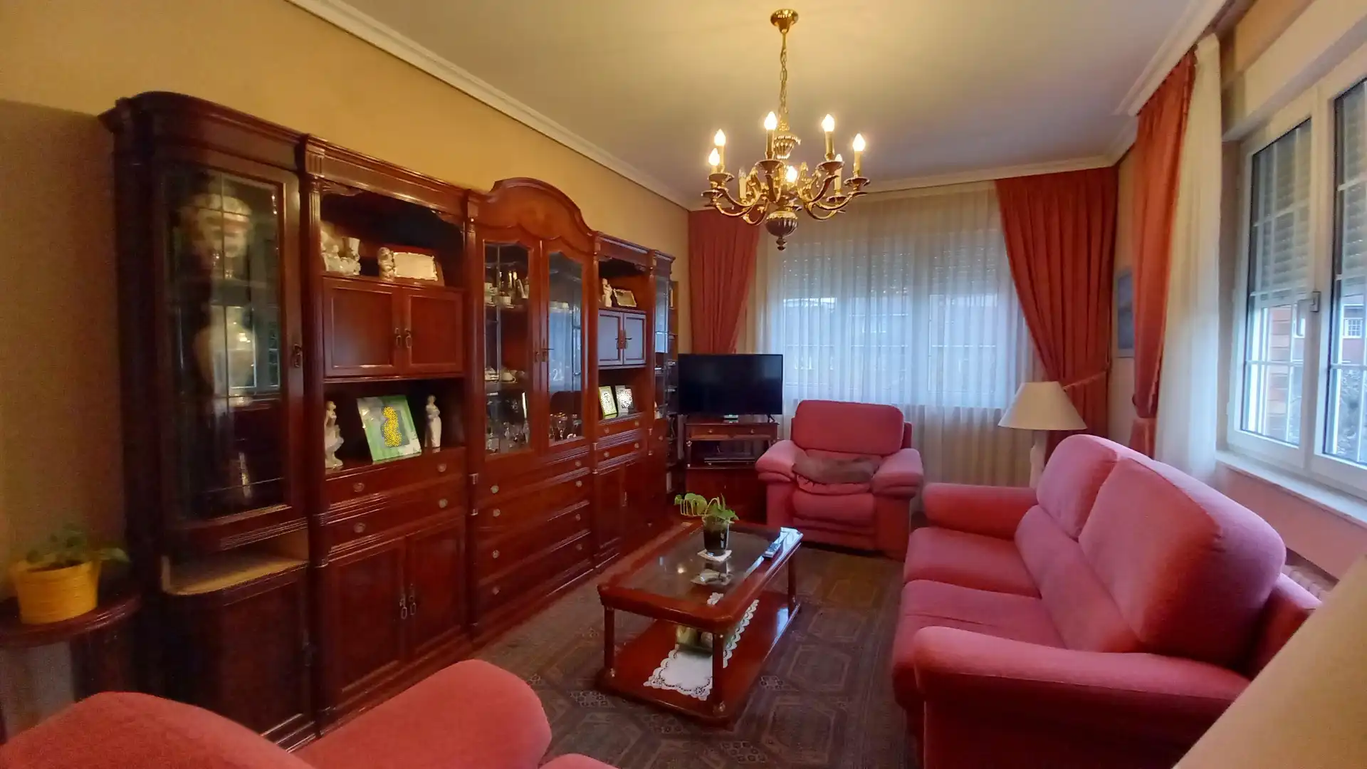Living room of Houses for sale in Castrillón  with Heating, Private garden and Parquet flooring