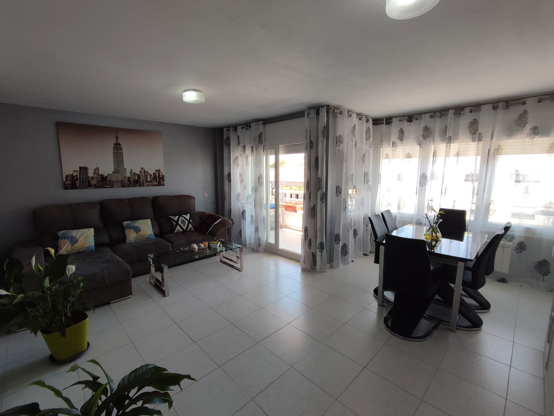 Living room of Flat for sale in Les Borges Blanques  with Heating, Furnished and Oven