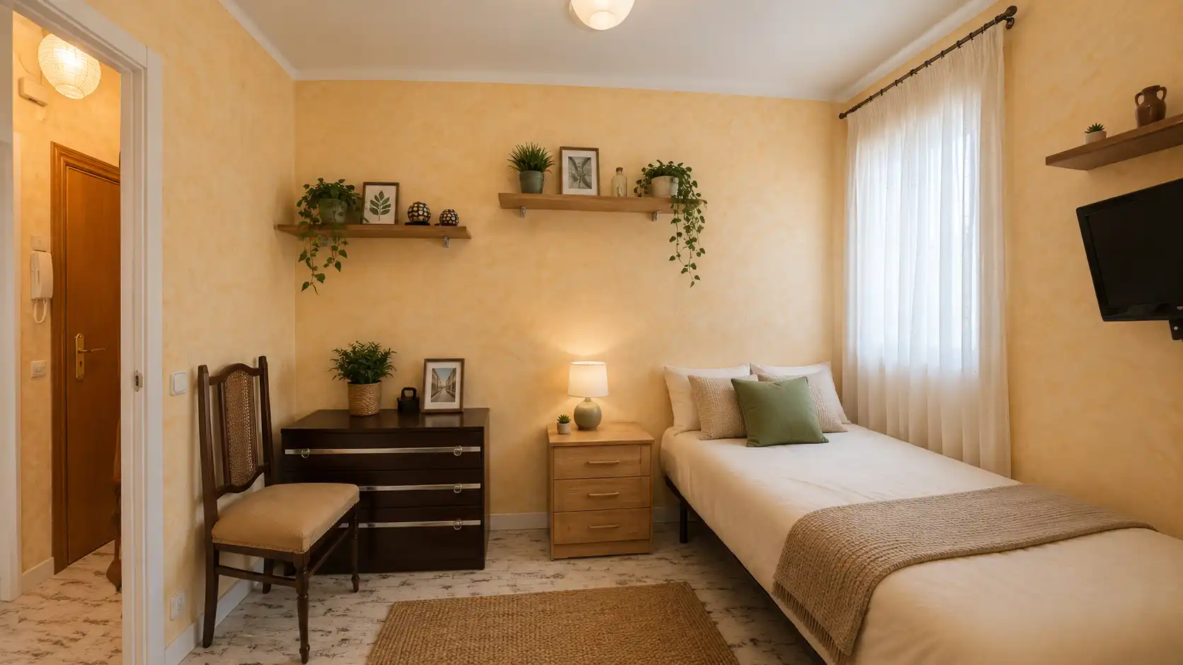 Schlafzimmer von Dachboden zum Verkauf in Cunit mit Parkett, Terrasse und Balkon