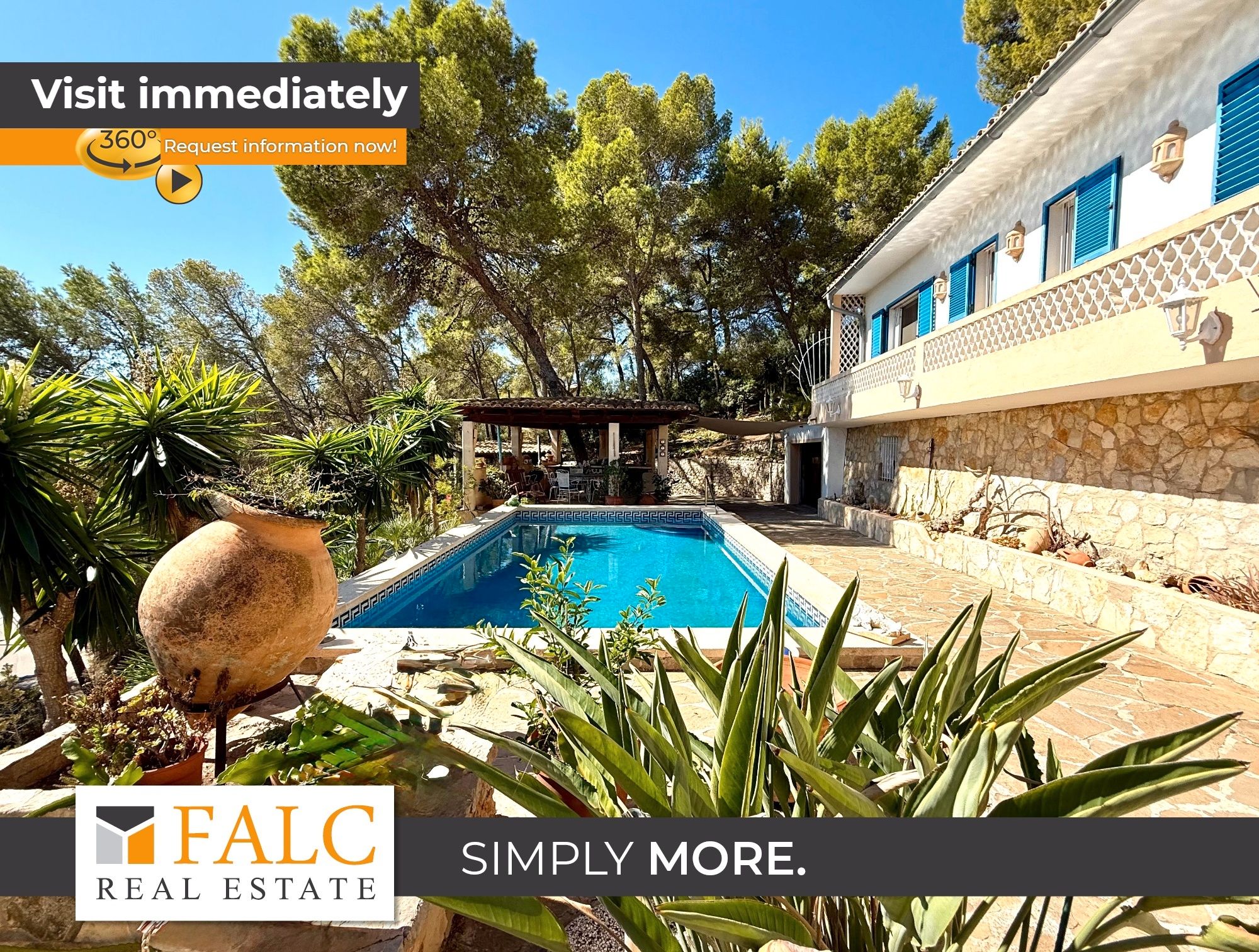 Piscina de Casa o xalet en venda en Calvià amb Jardí privat