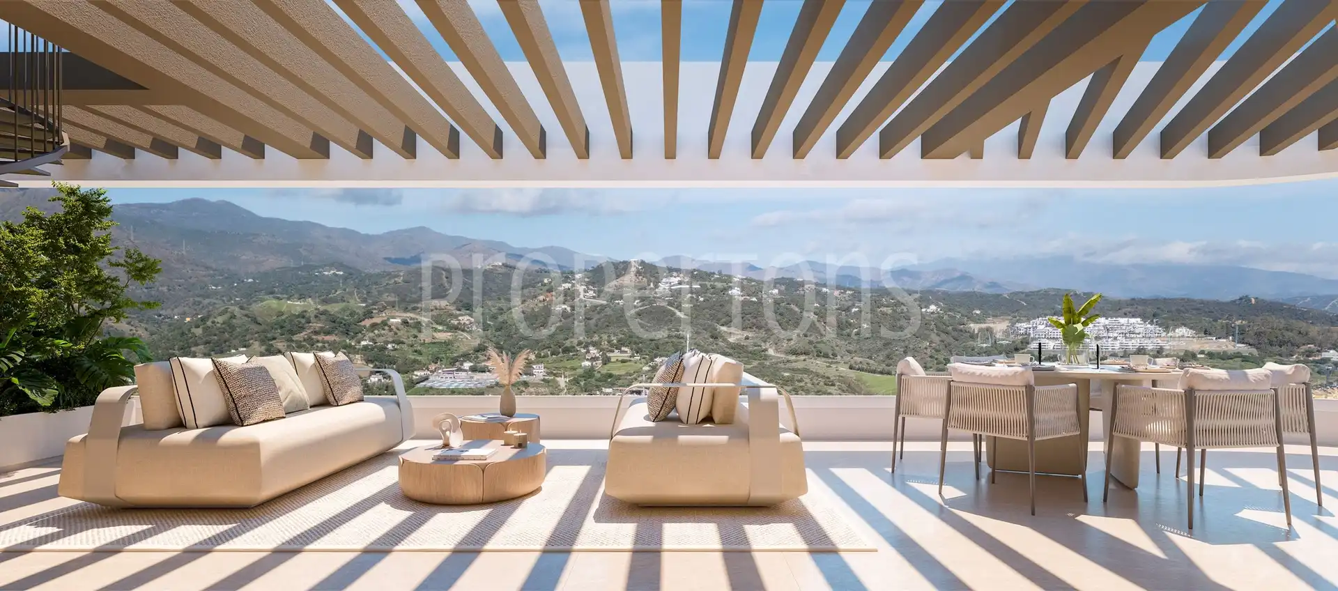 Terraza de Piso en venta en Estepona