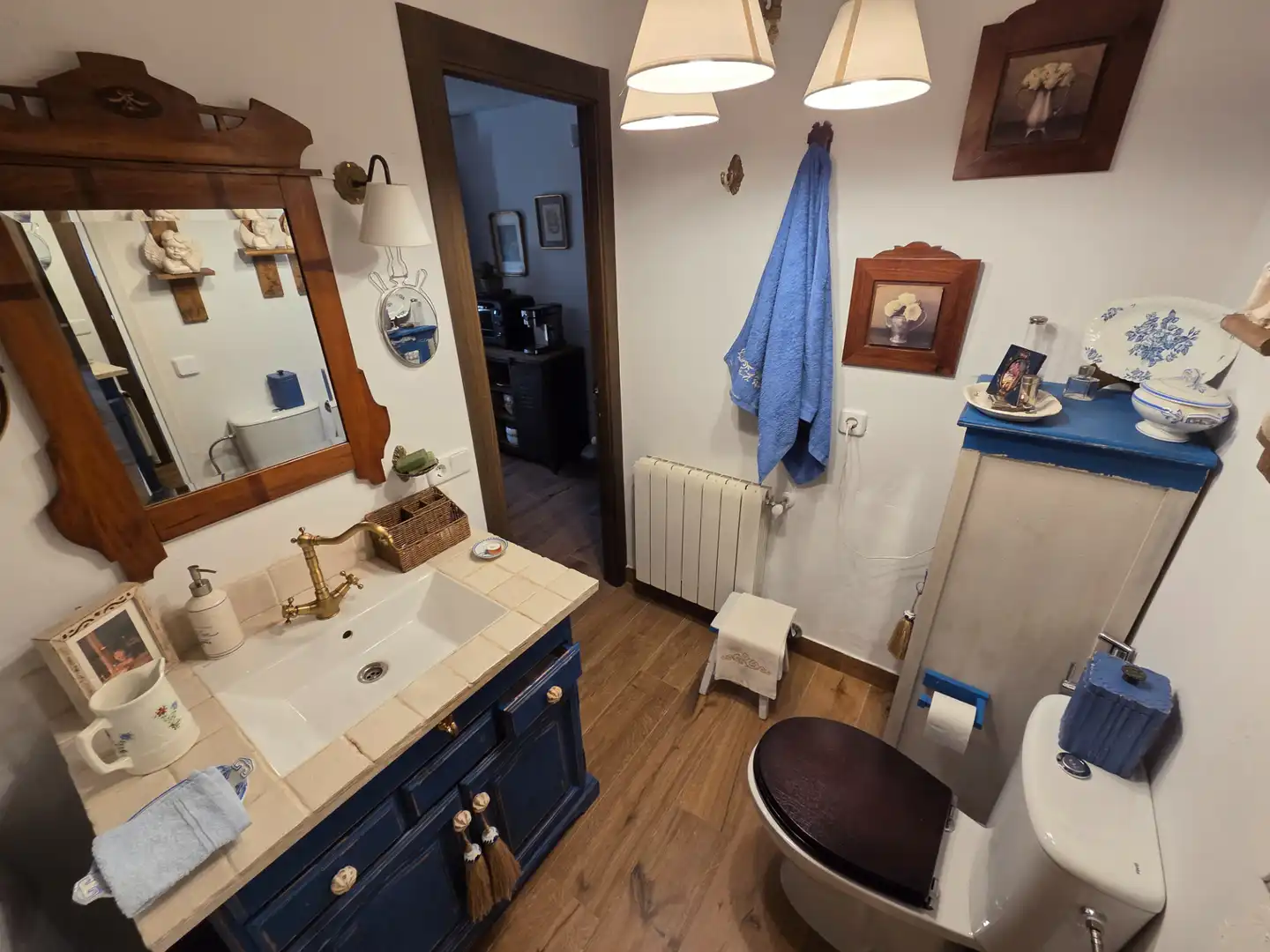 Baño de Casa o chalet en venta en Santa María de la Alameda con Calefacción, Jardín privado y Amueblado