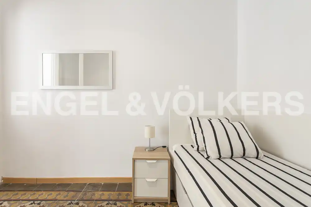 Bedroom of Flat for rent in Madrid  with Air Conditioner, Heating and Parquet flooring