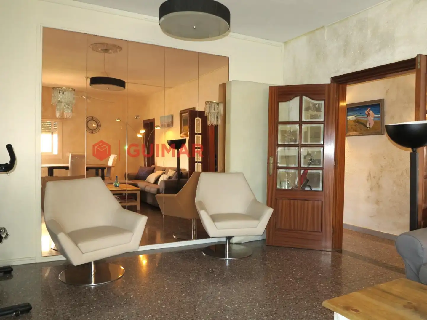 Sala d'estar de Pis en venda en Esplugues de Llobregat amb Terrassa