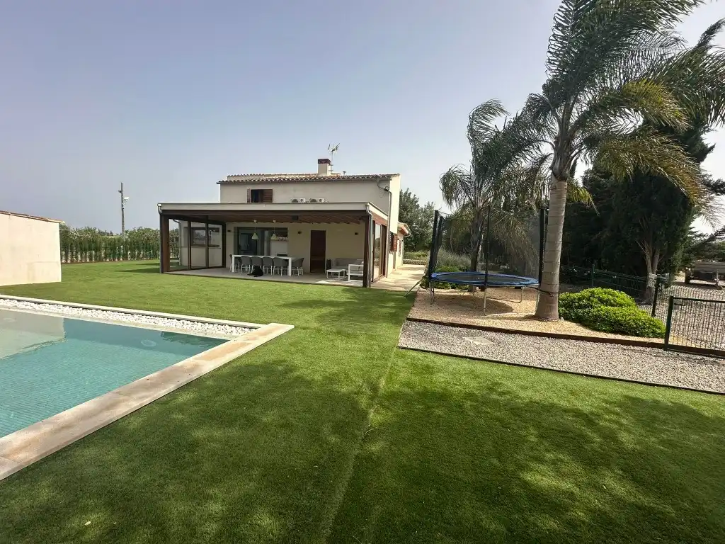 Jardín de Finca rústica de alquiler en Sencelles con Terraza y Piscina
