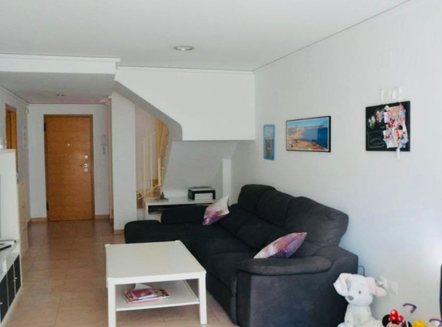 Sala d'estar de Àtic en venda en Dénia amb Aire condicionat, Terrassa i Moblat