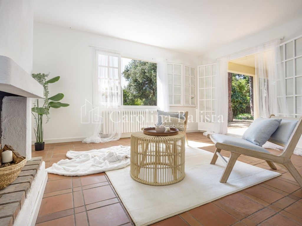 Sala d'estar de Finca rústica en venda en L'Ametlla del Vallès