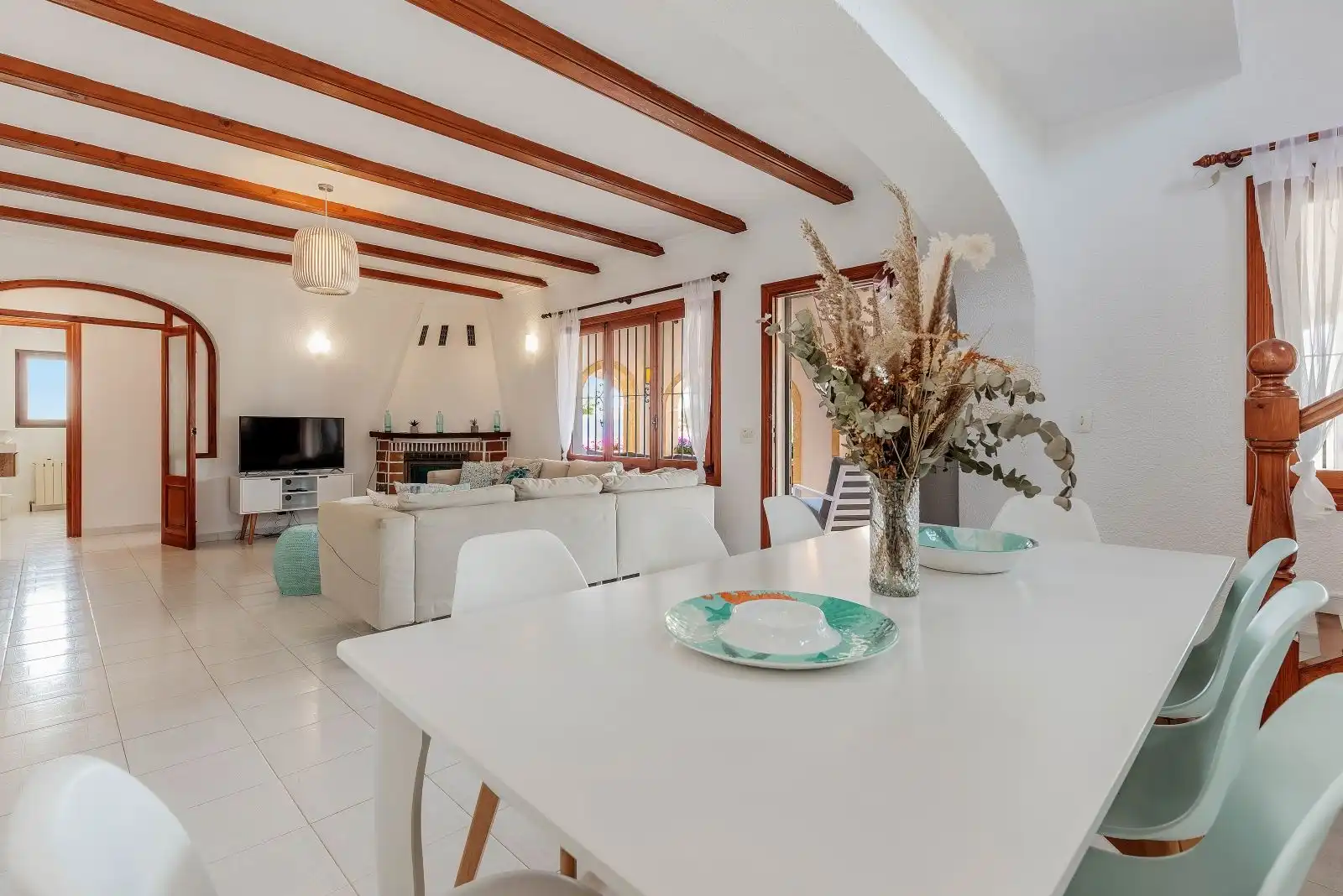 Comedor de Casa o chalet en venta en Moraira con Aire acondicionado, Calefacción y Terraza