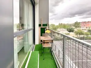 Terrasse von Wohnung zur Miete in Madrid mit Klimaanlage, Heizung und Parkett