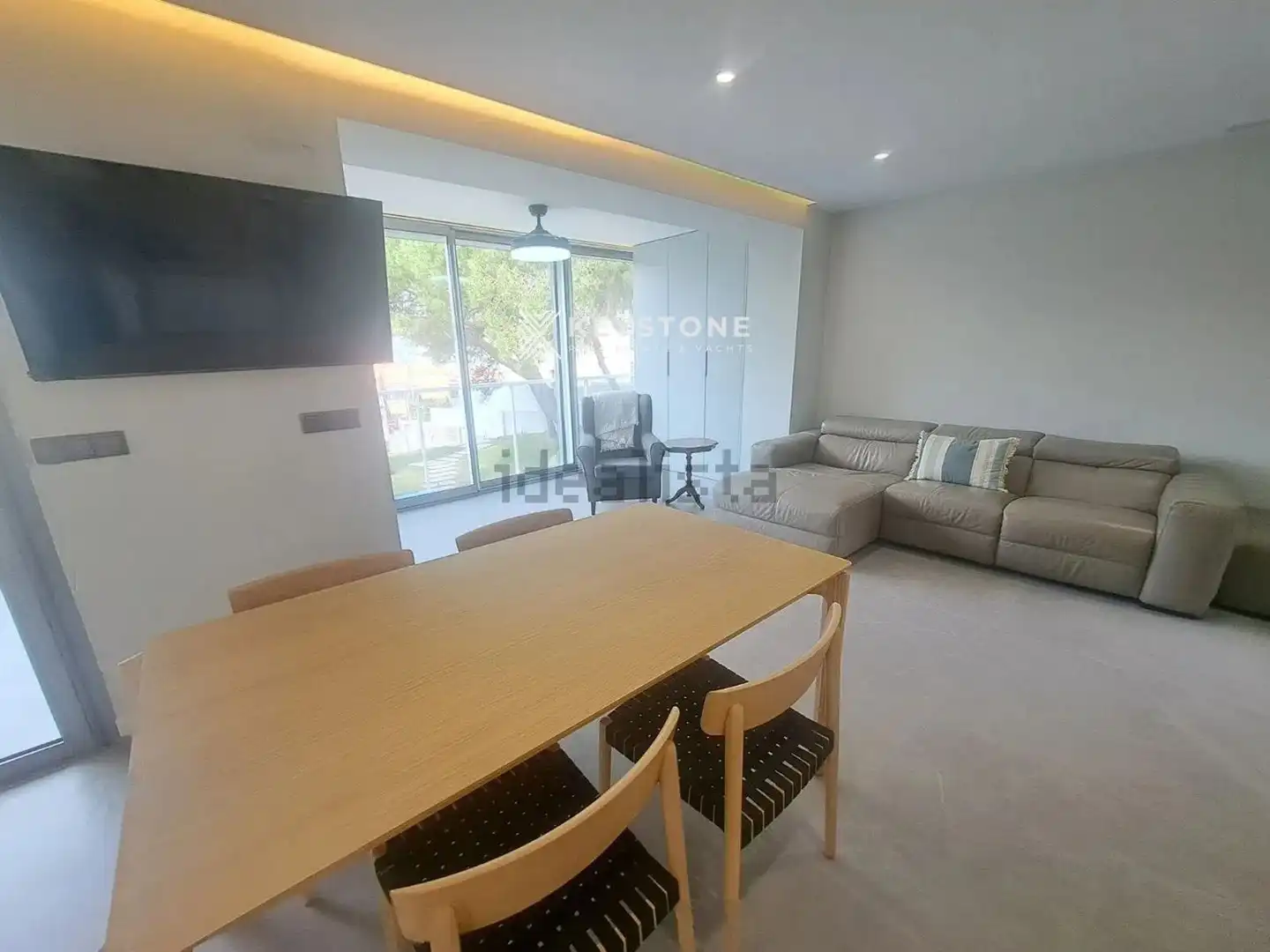 Wohnzimmer von Wohnung zur Miete in Alicante / Alacant mit Klimaanlage, Heizung und Terrasse