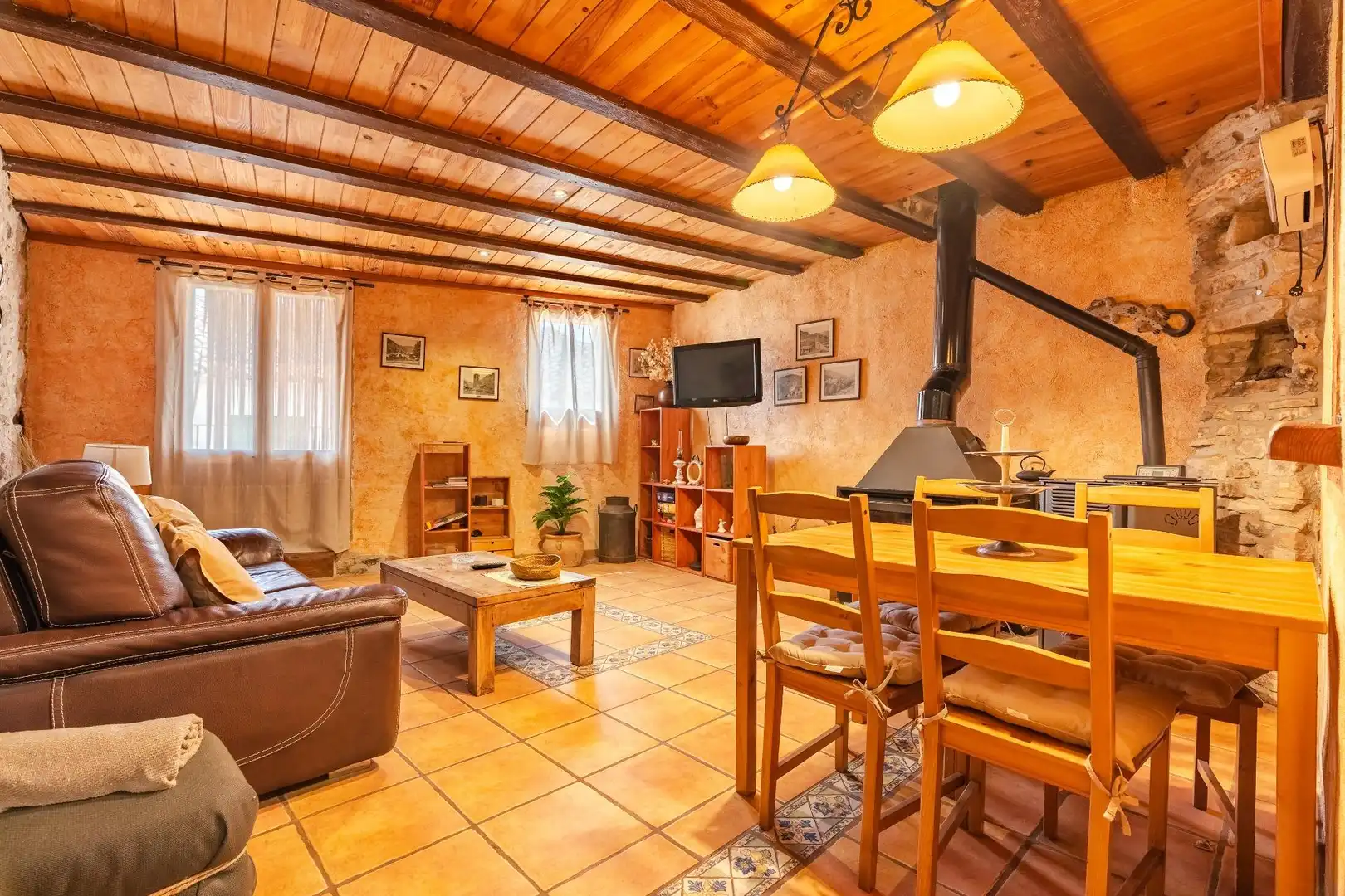 Living room of Detached homes for sale in Capafonts  with Heating, Terrace and Storage room