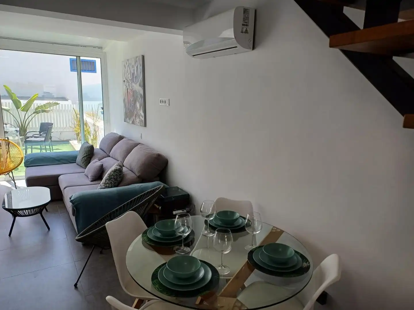 Comedor de Dúplex en venta en San Bartolomé de Tirajana con Aire acondicionado, Jardín privado y Terraza