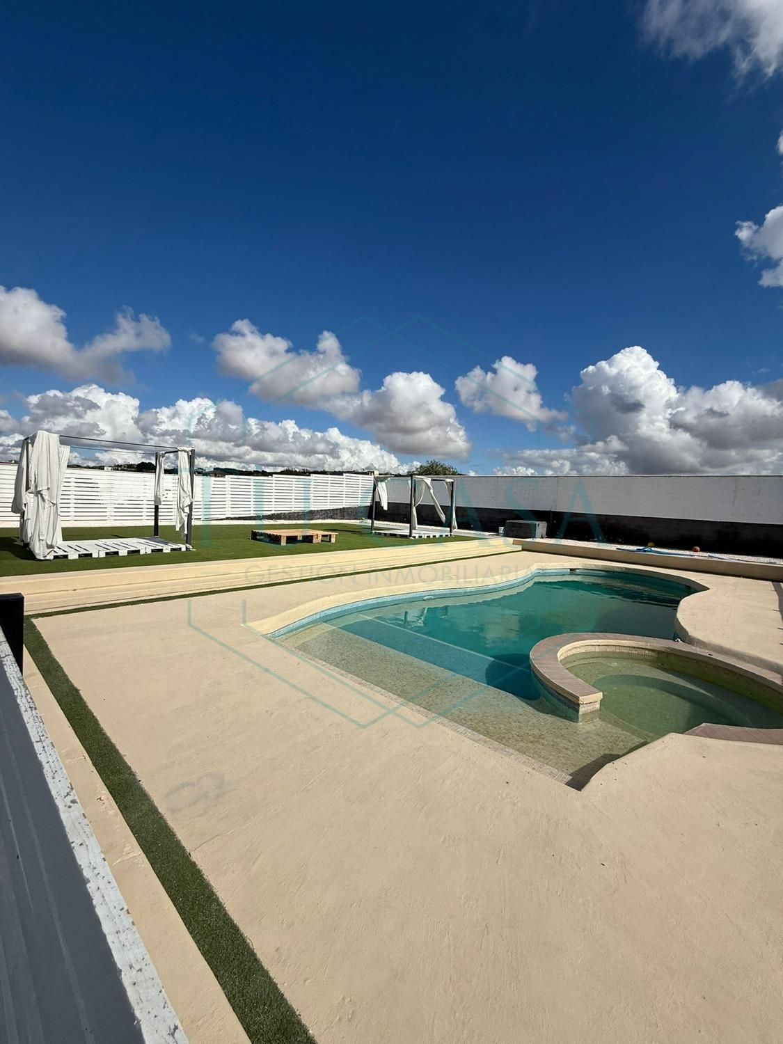 Swimming pool of House or chalet to rent in Chiclana de la Frontera  with Air Conditioner, Heating and Private garden