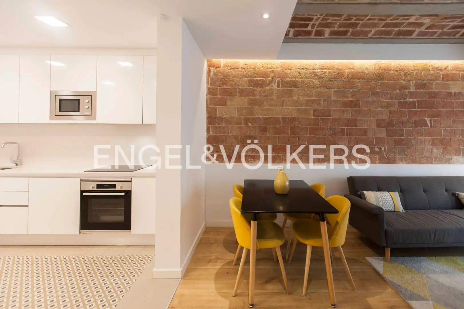 Esszimmer von Wohnung zum Verkauf in Barcelona mit Klimaanlage, Heizung und Parkett